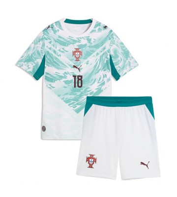 Portugal Pedro Neto #18 Udebanetrøje Børn VM 2026 Kortærmet (+ Korte bukser)